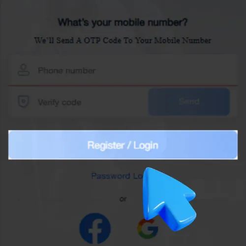 Instruction Click register button
