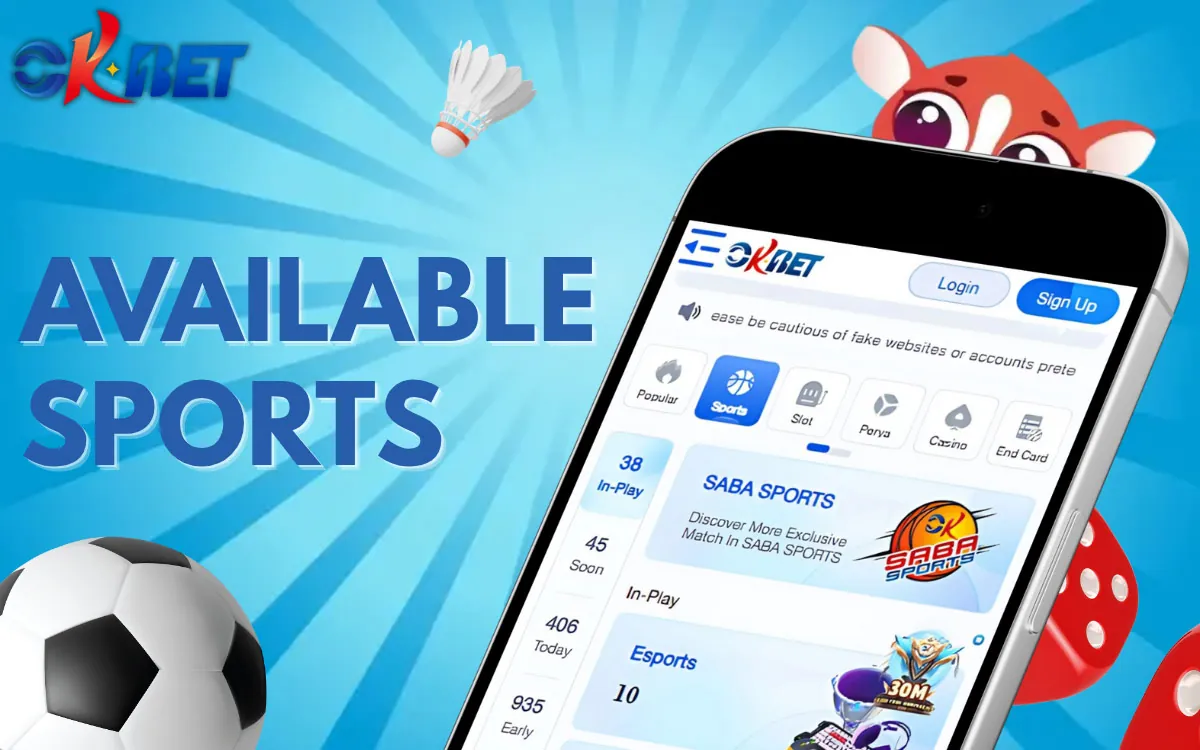 OKBet Available Sports You Can Bet